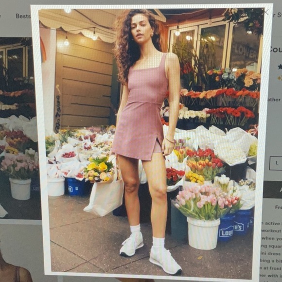 Beyond Yoga Spacedye Court Appeal Mini Dress Pink/Purple Orchid Heather XS - Picture 2 of 14